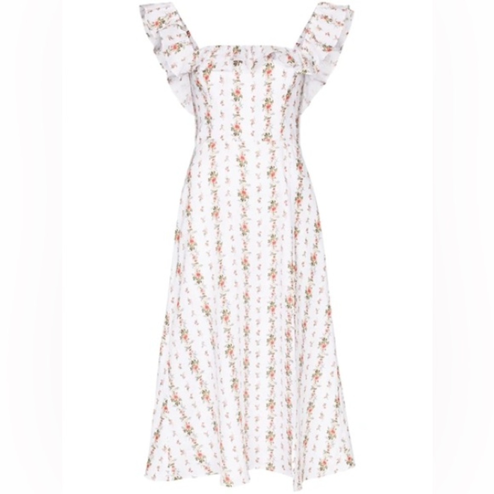 Reformation Amethyst Poppyseed Dress